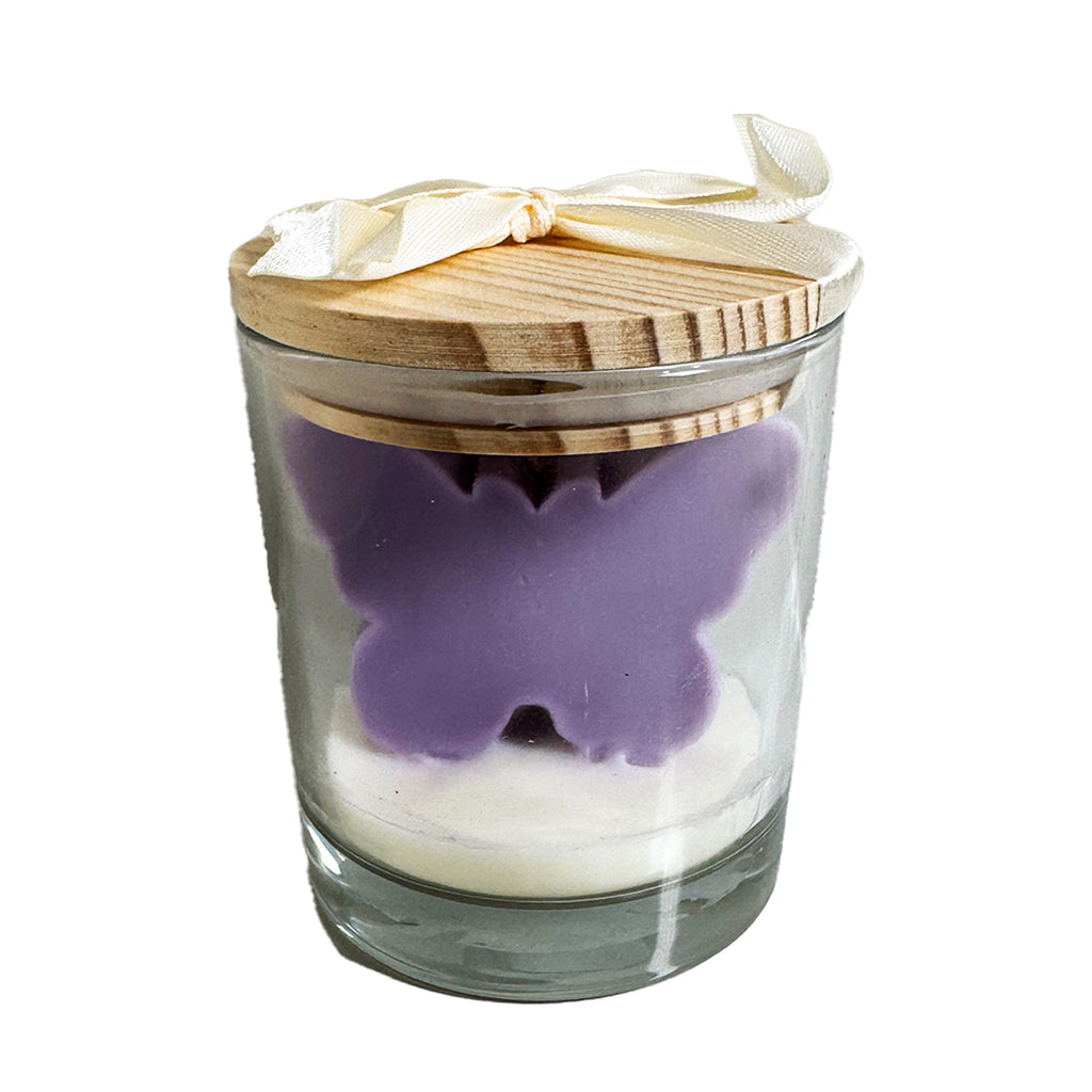Velvet Butterfly Glow Candle