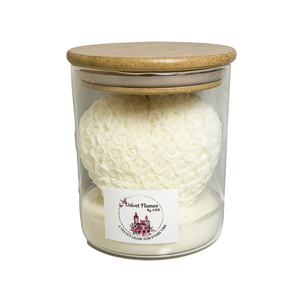 LunaGlow Heart Candle