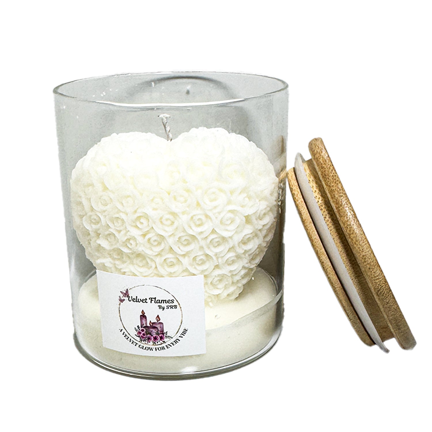 LunaGlow Heart Candle